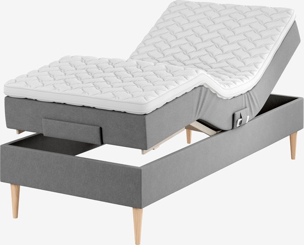 Elektrisch bed 140x200 TONDRA GE45 grijs-23 DREAMZONE
