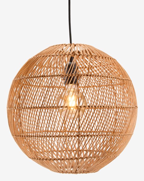 Candeeiro de teto HAAKON Ø35cm rattan