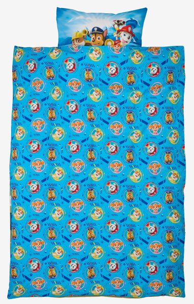 Completo copripiumino PAW PATROL 155x220 cm blu