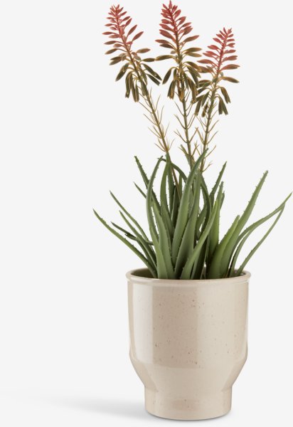 Cache pot ADAM Ø15xH17cm beige