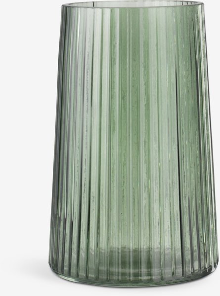 Vase ROY Ø13xH20cm grønn