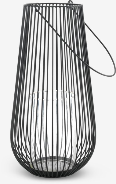 Farol MELIAS Ø24xA46cm negro