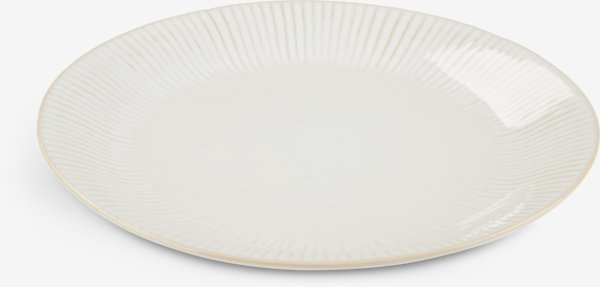 Krožnik STEFFEN Ø21cm keramika bela