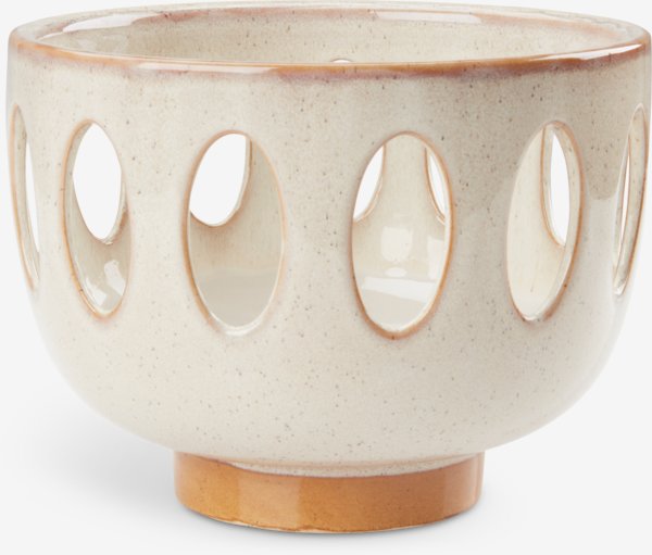 Bol décoratif ESKIL Ø20xH16cm beige