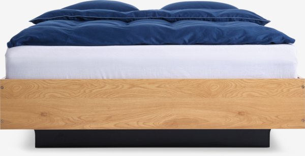 Letto ELLINGE 140x200 cm con contenitore color rovere