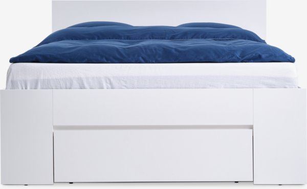 Estrutura de cama LIMFJORDEN 140x190 3 gavetas branco