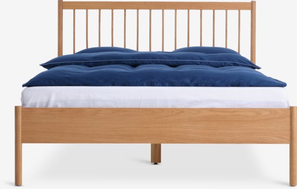 Bed frame STUBBERUP Euro Double oak