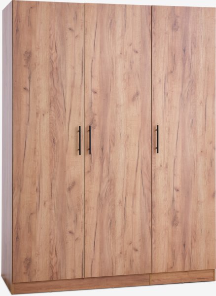 Armario VIBY 150x200 3 puertas color roble natural