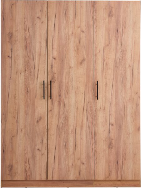 Armario VIBY 150x200 3 puertas color roble natural