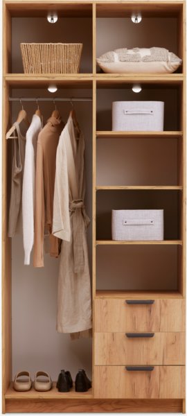 Wardrobe JENSLEV 96x176 oak