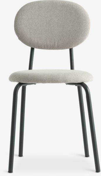 Dining chair MALT sand fabric/black