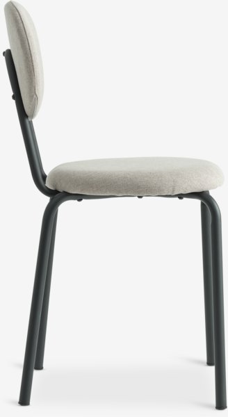 Dining chair MALT sand fabric/black