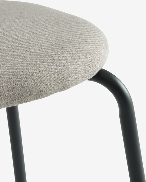 Dining chair MALT sand fabric/black