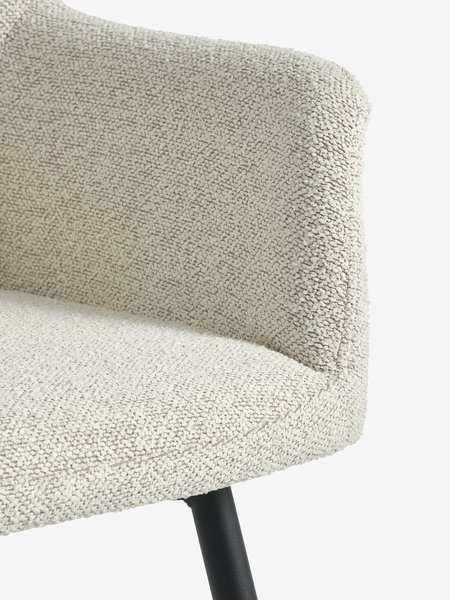 ROSLEV L200 table dark oak + 4 PURHUS chairs off-white