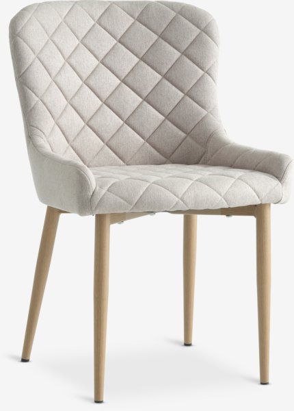 Sedia BELLINGE tessuto color sabbia/color rovere