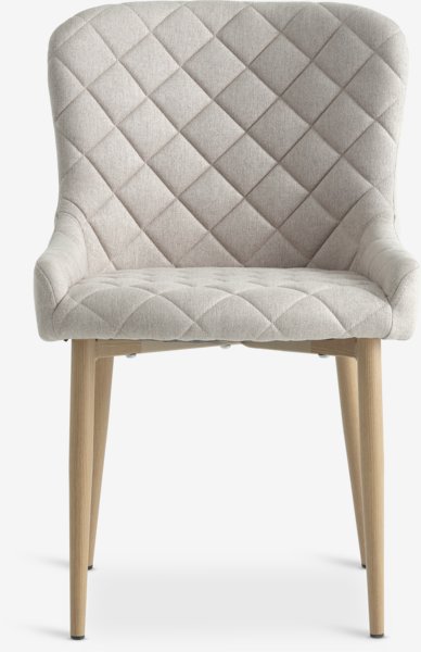 Sedia BELLINGE tessuto color sabbia/color rovere