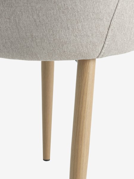 Sedia BELLINGE tessuto color sabbia/color rovere