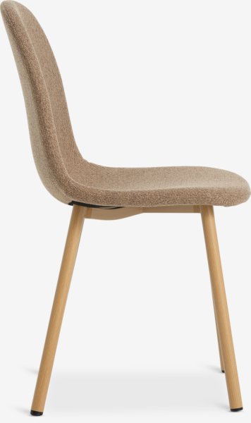 Dining chair EJSTRUP dark sand/oak colour