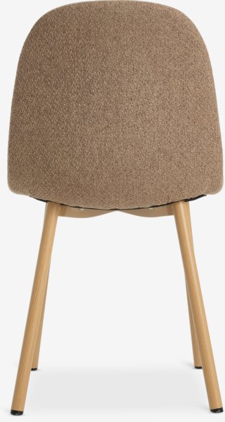 Eetkamerstoel EJSTRUP donkerzand/eiken kleur