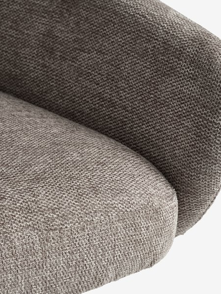 ROSLEV L200 table chêne naturel + 4 ROSTRUP sable/noir