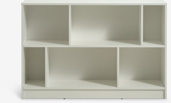 Bookcase MOSBJERG 6 shelves white