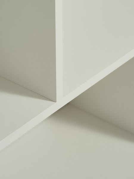 Bookcase MOSBJERG 6 shelves white