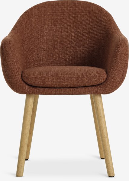 Matstol INGERSLEV terracotta/ekfärgad