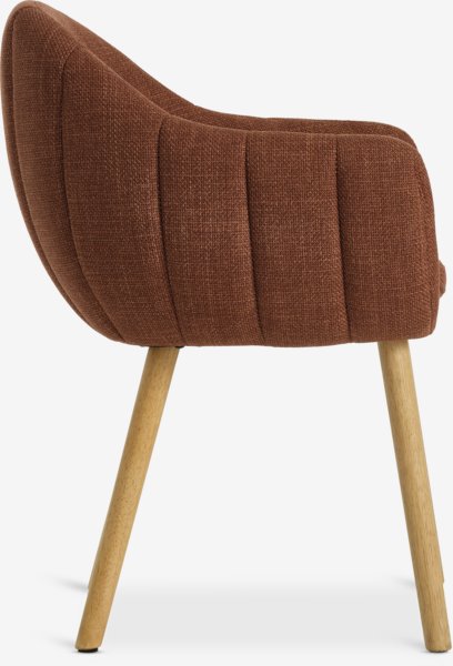 Matstol INGERSLEV terracotta/ekfärgad