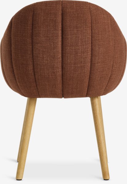 Matstol INGERSLEV terracotta/ekfärgad