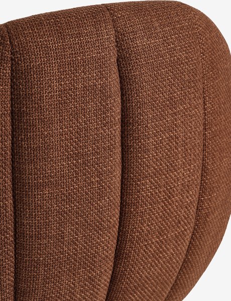 Silla de comedor INGERSLEV terracota/color roble