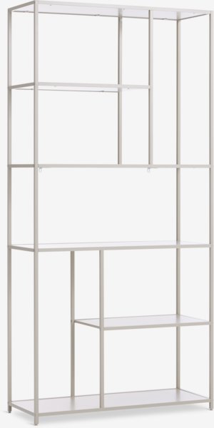 Shelving unit RUDERSDAL 7 shelves beige