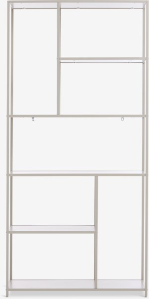 Shelving unit RUDERSDAL 7 shelves beige