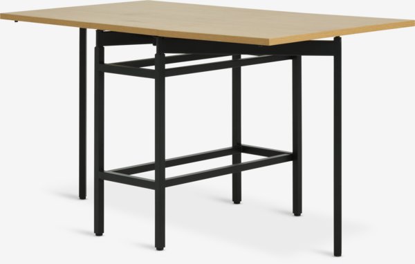 Table FOLDINGBRO 75x38/84/130 couleur chêne