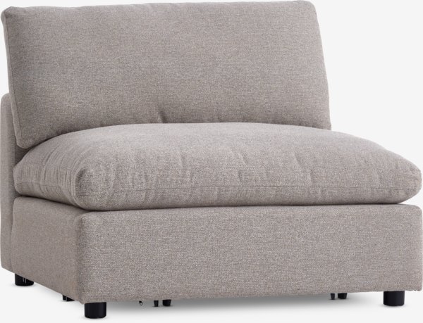 Sofa module LUNDBY centre sand fabric