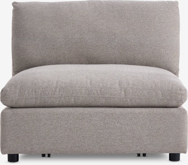 Sofa module LUNDBY centre sand fabric