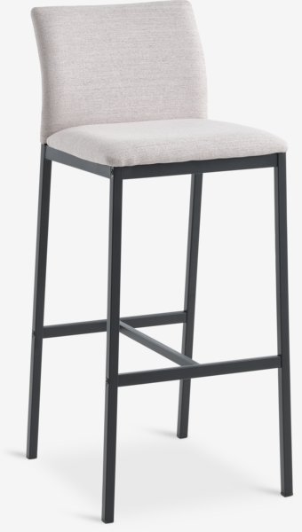 Bar stool ARNUM beige/black