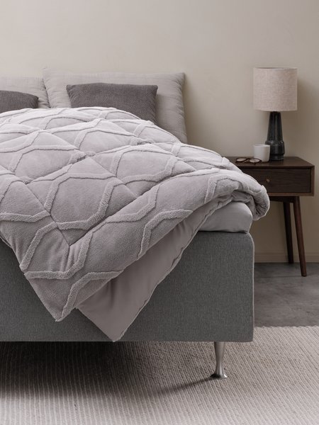 Trapunta in tessuto sherpa 155x220 cm MIDTRONDEN calda