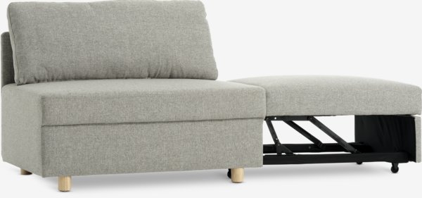 Kauč OLSTRUP siva tkanina/boja hrasta