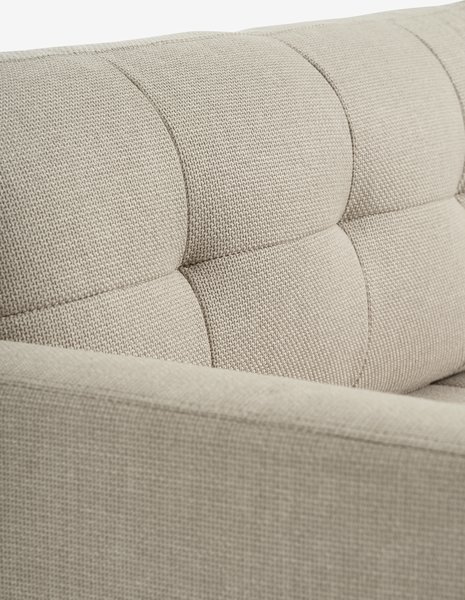 Sovesofa m/sjeselong TEGLHUSE beige stoff