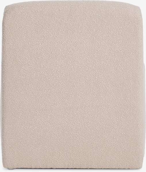 Lounge chair BULLERUP white teddy
