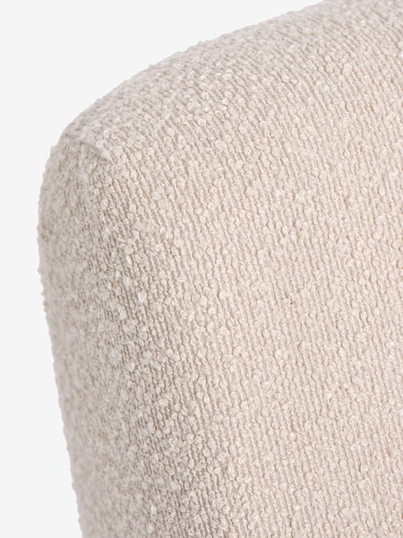 Lounge chair BULLERUP white teddy
