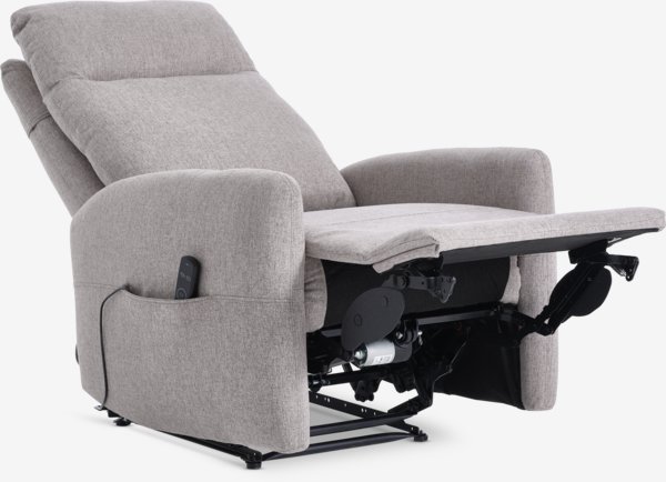 Fauteuil de massage VONSILD tissu gris clair