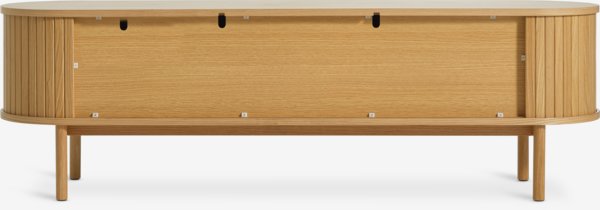 TV-meubel LYNGVIG 160cm 2 tambour deuren naturel eiken