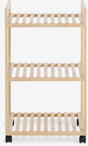 Trolley EGTVED 3 shelves bamboo