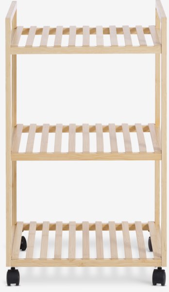 Trolley EGTVED 3 shelves bamboo