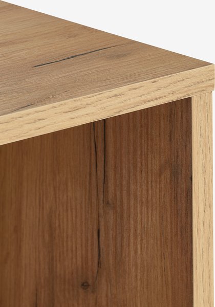 Ράφια τοίχου ALLESTED 2 ράφια λευκό/άγρια φυσική δρυς