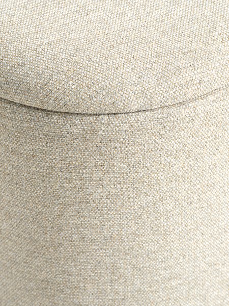 Pouffe GISLEV 65x36 w/storage sand fabric