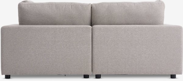 Modulsofa LUNDBY 2-pers. sandfarvt stof