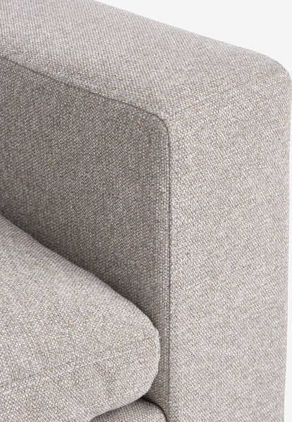 Modulsofa LUNDBY 2-pers. sandfarvt stof