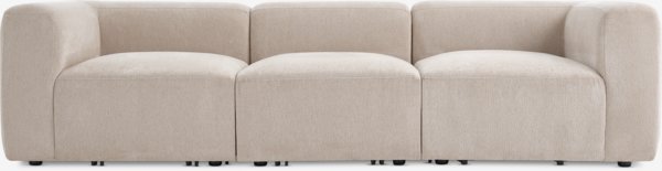 Modular sofa SKEJBY 3 seater sand fabric